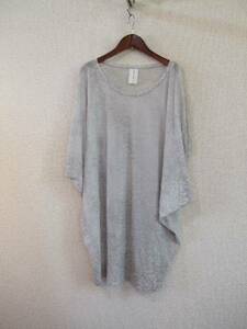 nitoca gray still . pattern wide tunic (USED)60115②MP