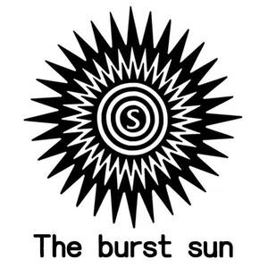 太陽-【The burst sun】=はじける太陽20cmサーフィンステッカー2