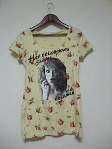 JAYRO White ジャイロホワイトＴシャツ　イエロー（USED）610