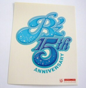 ★　【 B'z　15ANNIVERSARY　シール 】　自宅保管品　★