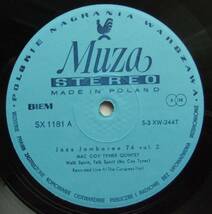 ◆ McCOY TYNER Quintet / STAN GETZ Quartet / Jazz Jamboree 74 Vol.2 ◆ Muza SXL-1181 (Poland) ◆_画像3