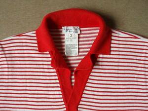  Agnes Homme MadeInFrance knitted Polo regular goods flag shop . buy 