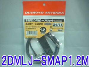 送料220円より.細い2D1SRL同軸ケーブルセットMLJ-SMAP1.2M.th03