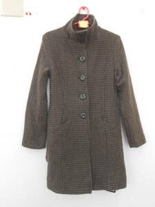 * lady's [ Cocue ] COCUE tea × dot. coat belt attaching 