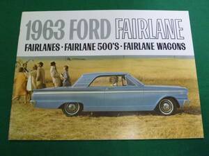 【1963年】フォード フェアレーン 本カタログ/当時もの/英語版