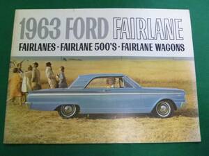 【￥2000 即決】1963年 フォード フェアレーン 本カタログ/当時もの/英語版③