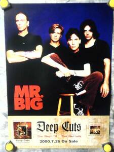 n4【ポスター/B-2】Mr.Big-ミスター ビッグ/'00-DEEP CUTS -Best Of Ballads/告知用非売品ポスター