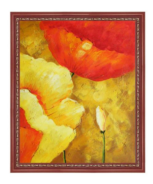 Oil painting still life Red Flowers F12 (50x60cm), Painting, Oil painting, Still life