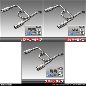 ダイハツ　コペン（ＤＢＡ-ＬＡ４００Ｋ）用コンパクトマフラー