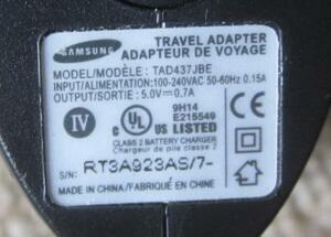 Samsung 充電器　TAD437JBE　★保証付