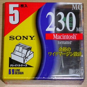 SONY MO 光磁気ディスク 230MB Macintoshフォーマット 5枚 新品