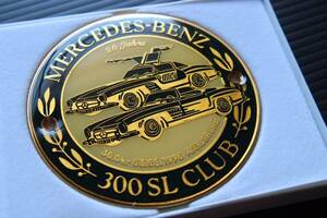 〇 Mercedes 300SL 20周年記念 エンブレム Club Badge 1998 W90mm benz ocitye メルセデスベンツ W194 W198 独オーナークラブ 限定品