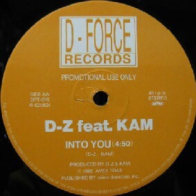 $ D-Z feat.KAM / INTO YOU (DFT-016) Randomizer Feat. Kam / Phuk All That YYY85-1535-15-27 avex 限定レコード盤
