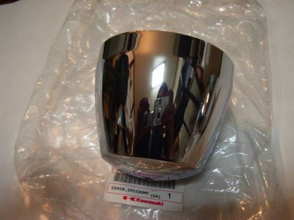 KAWASAKI純正 ゼファー400 ゼファー550 新品 メッキ メーター カバースピードメータ側 ZEPHYR400 ZEPHYR550