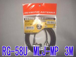 送料220円より.RG3MR同軸ケーブルセットMLJ-MP3M.f01