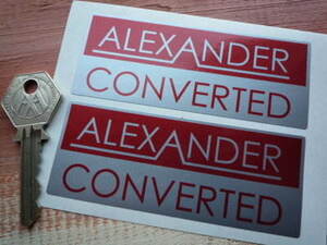 送料無料 Alexander Converted ステッカーシール 100mm x2