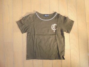 美品★コムサイズム★カーキ色かっこいい半袖Tシャツ★110