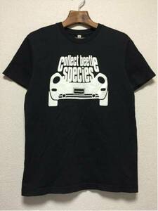 [即決古着]ユニクロ×フォルクスワーゲン/ビートル/コラボTシャツ/半袖/黒×白/ブラック×ホワイト/Mサイズ