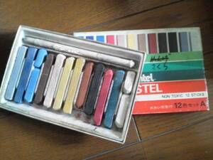 PASTEL 12 -цветный набор * пастель цвет воздушная заслонка # рисунок мелки 