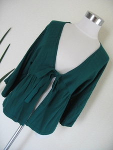  Indivi /INDIVI cardigan large 13 number * green 