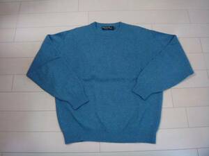 EX-CLUB blue cashmere sweater ( used beautiful goods )