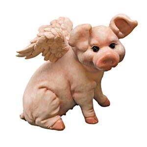 子豚の天使 ブタさんの小物置物飾りアクセントフィギュア雑貨動物オブジェかわいい豚インテリア装飾品飾り小物彫刻飾り装飾品アニマル