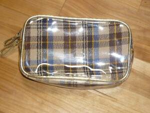  unused *ANAP pouch light brown group check *