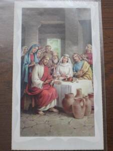 御絵★217 キリスト教絵画クリスマスカード, アンティーク、コレクション, 印刷物, その他