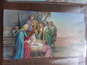 Art hand Auction Picture 043 Christian Painting Christmas Card, antique, collection, Printed materials, others