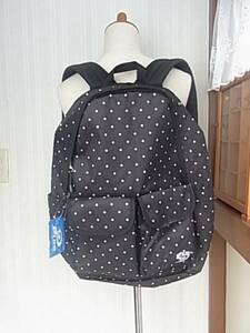 Piko pico * black . white. polka dot. pretty rucksack dot pattern * new goods 