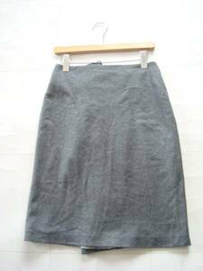 国内正規 DICE KAYEK 最高級 カシミアスカート size38 カシミヤ 100% サンフレール グレー