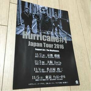 ハリケーン#1 hurricane 来日 告知 チラシ オアシス 2016 ツアー オアシス oasis