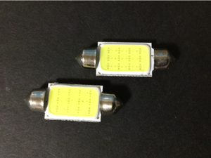 COB LED 1.2W 面発光 T10×39ミリ 2個マップランプ ルームランプ