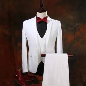  new goods white men's 3 point set outer garment trousers the best suit . clothes Mai pcs costume white thin specification over . wedding bar ton da- production presentation 