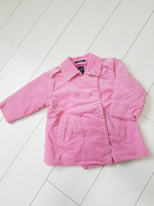 babyGAP with cotton corduroy coat 80~90. pink /819