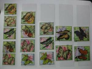  flower stamp N16 1968 year brunji flower . butterfly .16 kind ( aviation excepting )