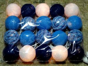  ball light ( cotton material ) * blue color * Thai kingdom made 