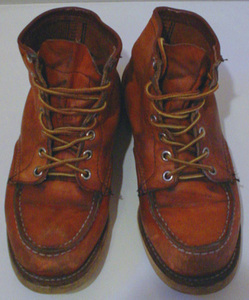 90年代RedWing875アイリッシュ・セッター犬タグ旧型レッドウィングIrish SetterワークブーツWORK BOOTS旧タグ茶クレープソール18147靴