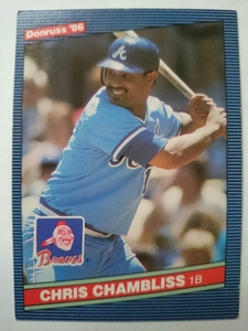 ★CHRIS CHAMBLISS DONRUSS MLB 1986 #618 ATLANTA BRAVES クリス・チャンブリス アトランタ・ブレーブス