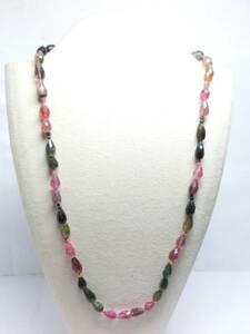 * exhibition goods * tourmaline necklace length 44cm