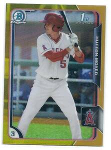 2015 Bowman Chrome Draft Hutton Moyer Gold Refractor /50