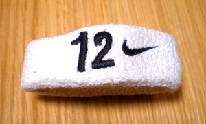 * ultra rare * beautiful goods *NIKE Toyota Motor player have on wristband / white 