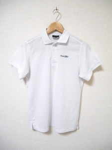 □リーボック 胸刺繍 半袖 ポロシャツ/メンズ/S/白☆新品