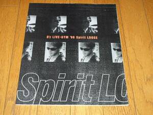 *B'z LIVE GYM'95 Spirit LOOSE pamphlet Inaba Koshi Matsumoto Takahiro 
