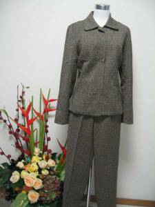  Moga *MOGA autumn thing pants suit 3*2 tea 