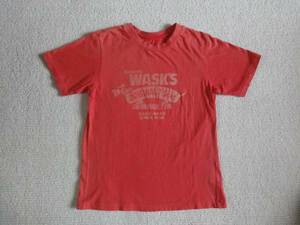 WASK　　135　　　朱色・半袖Tシャツ