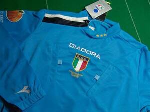 # стандартный товар новый товар * с биркой diadora 3 звезда FIGC официальный рефери специальный одежда длинный рукав L!!!#