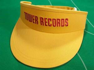 ○非売品 TOWER RECORDS タワレコ タワーレコード ロゴ入り サンバイザー B !!!○