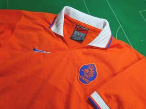 # стандартный товар Nike 97 Голландия представитель HOME orange KNVB короткий рукав M!!!#