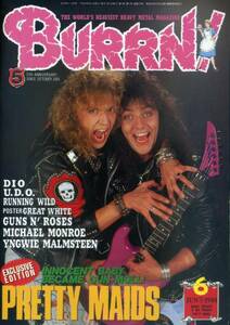 BURRN '90/6 PRETTY MAIDS DIO U.D.O. G N'R M.MONROE Y.MALMSTE